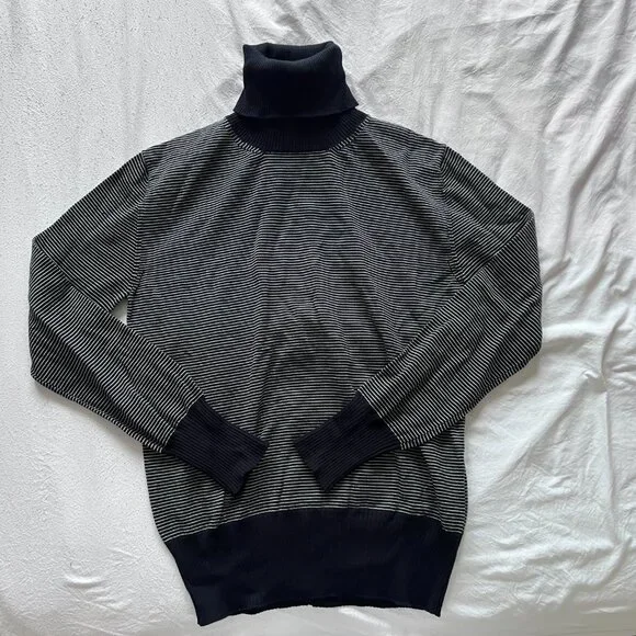 NWOT Giuliva Heritage Domitilla Striped Wool Turtleneck Sweater